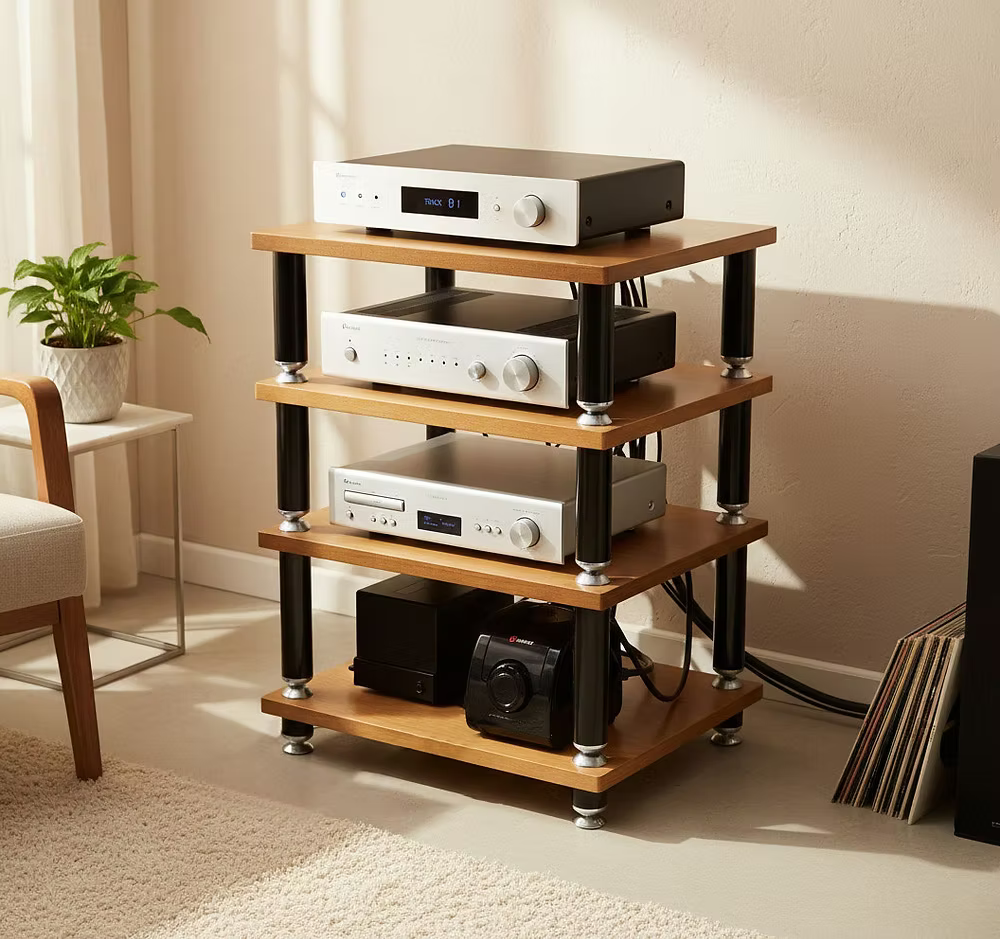 NORSTONE Stäbbl Bamboo HiFi Rack