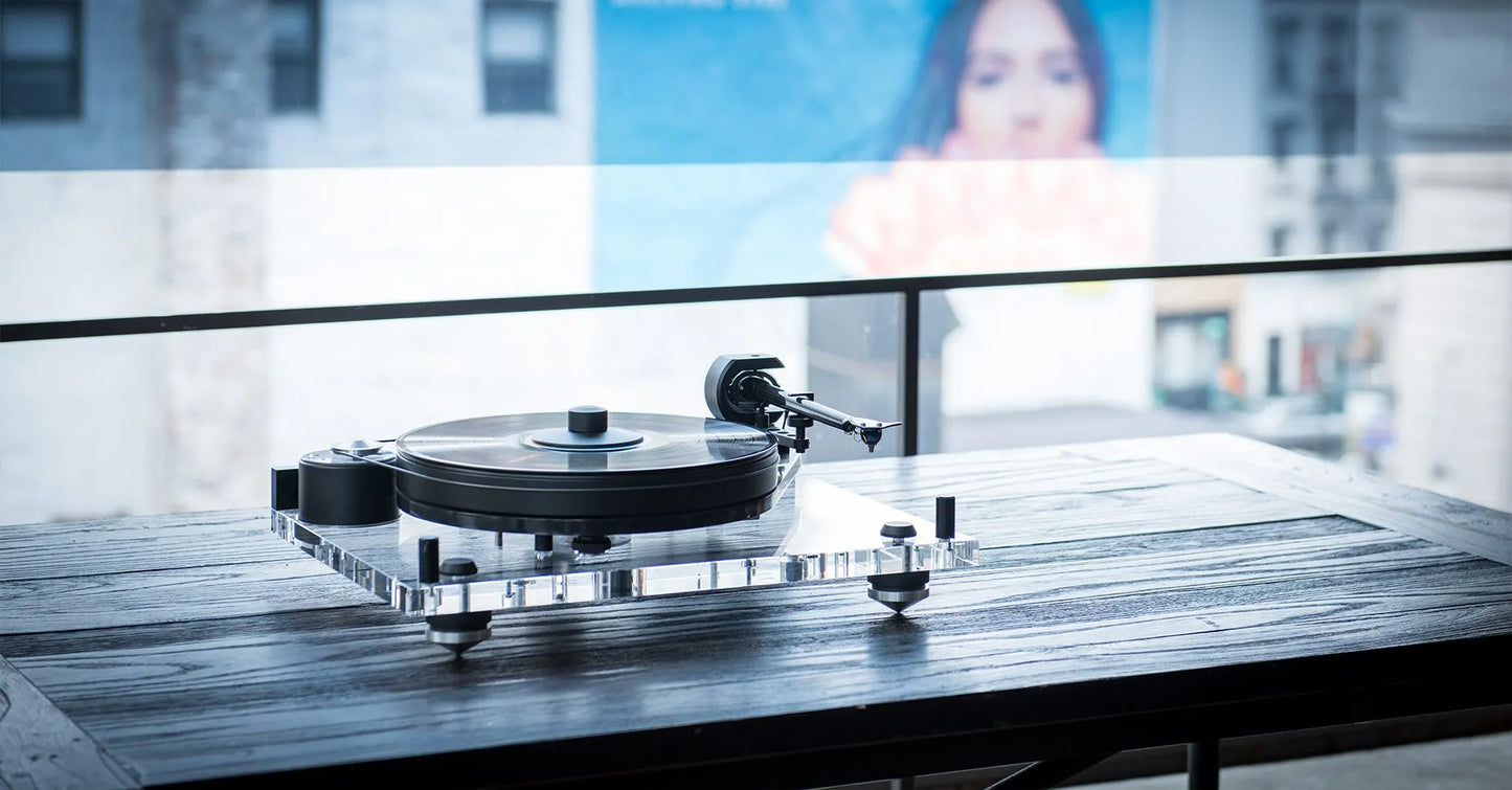 PRO-JECT 6PerspeX - True Balanced Laufwerk Plattenspieler / Option Pick it MC3 Tonabnehmer