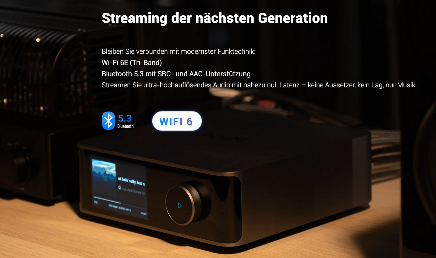WiiM Amp Ultra Netzwerk Streamer & Vollverstärker & ROON Quobuz Tidal Spotify