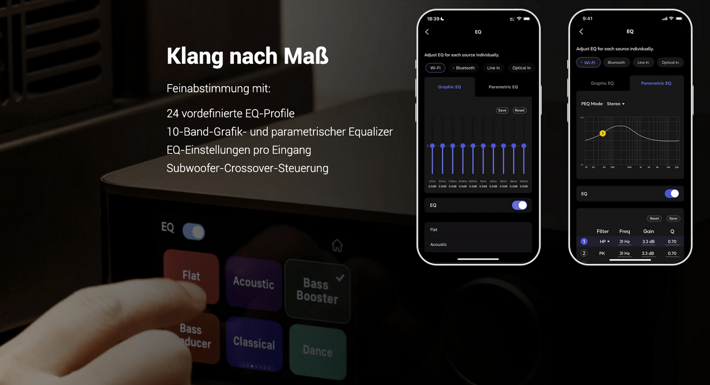 WiiM Amp Ultra Netzwerk Streamer & Vollverstärker & ROON Quobuz Tidal Spotify