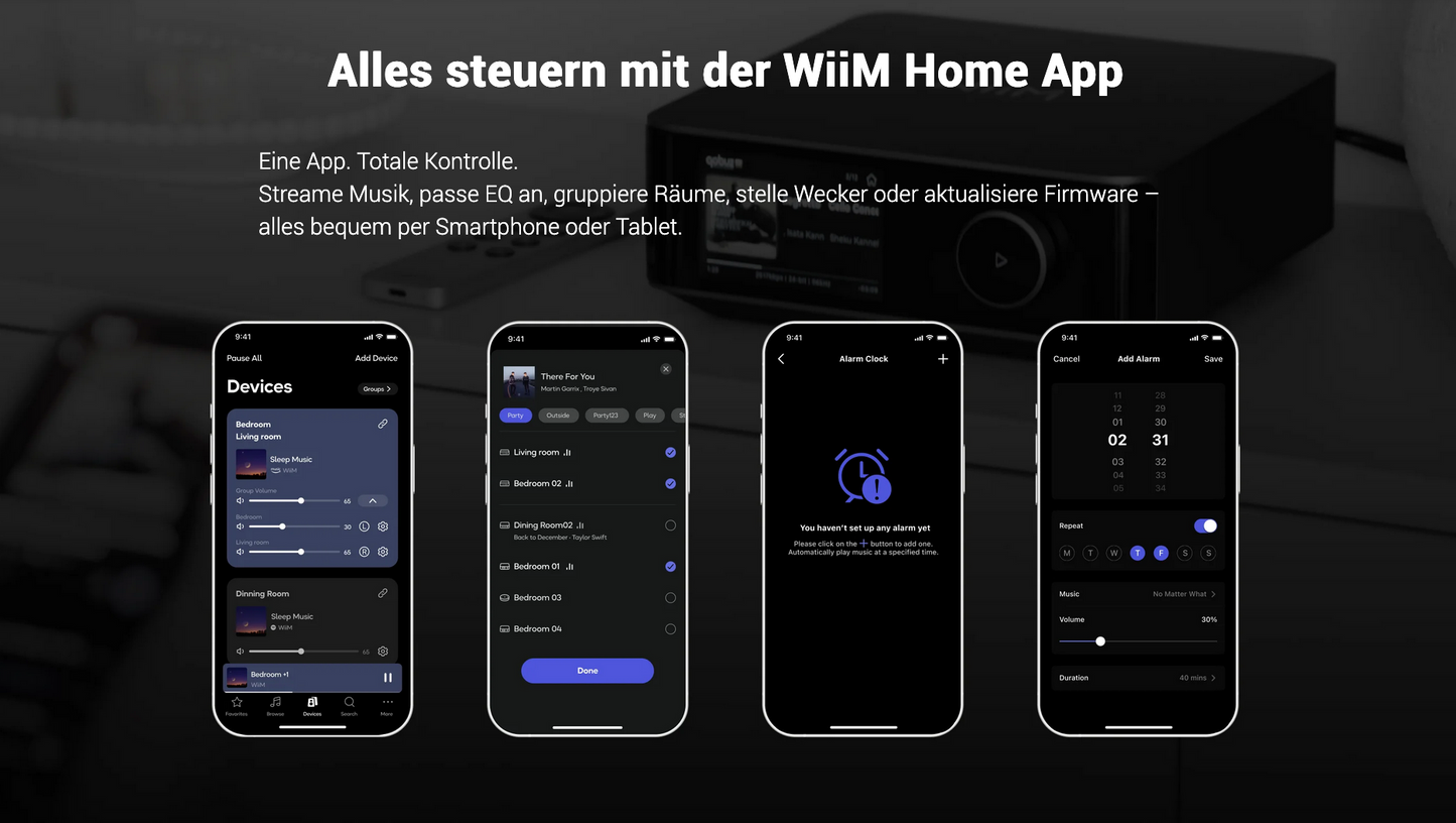 WiiM Amp Ultra Netzwerk Streamer & Vollverstärker & ROON Quobuz Tidal Spotify