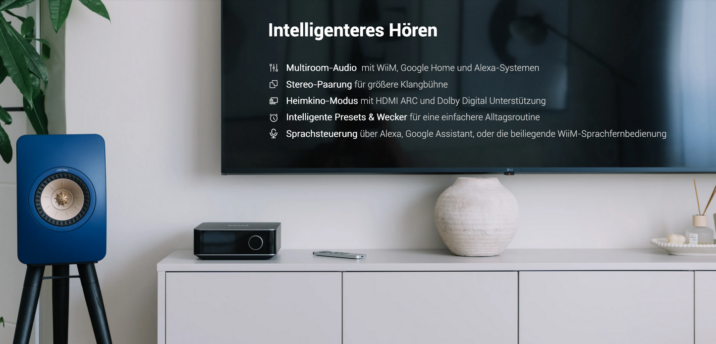 WiiM Amp Ultra Netzwerk Streamer & Vollverstärker & ROON Quobuz Tidal Spotify