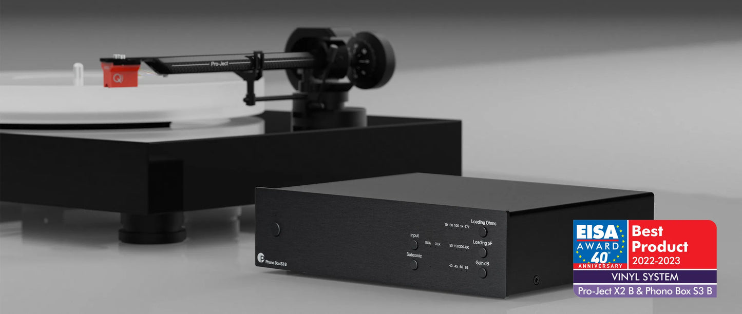 PRO-JECT X2 B Plattenspieler inkl. vormontierten Ortofon Qintet Red MC Tonabnehmer