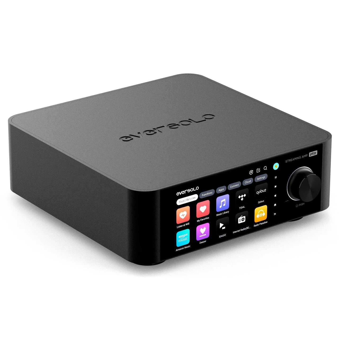 EVERSOLO PLAY Optional mit CD-Player Digital Media Player Streamer & HIFI AMP Integrierter Vollverstärker