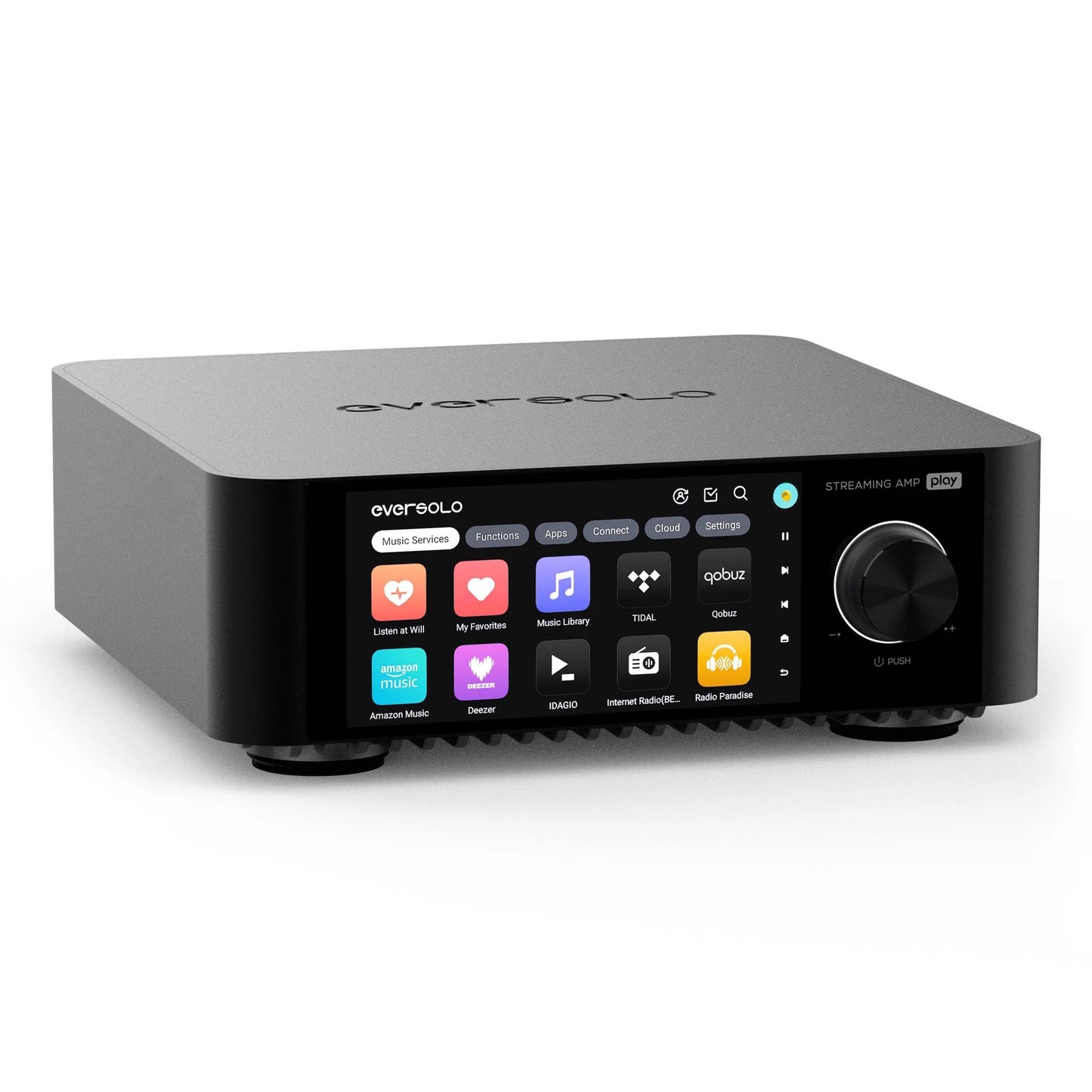 EVERSOLO PLAY Optional mit CD-Player Digital Media Player Streamer & HIFI AMP Integrierter Vollverstärker