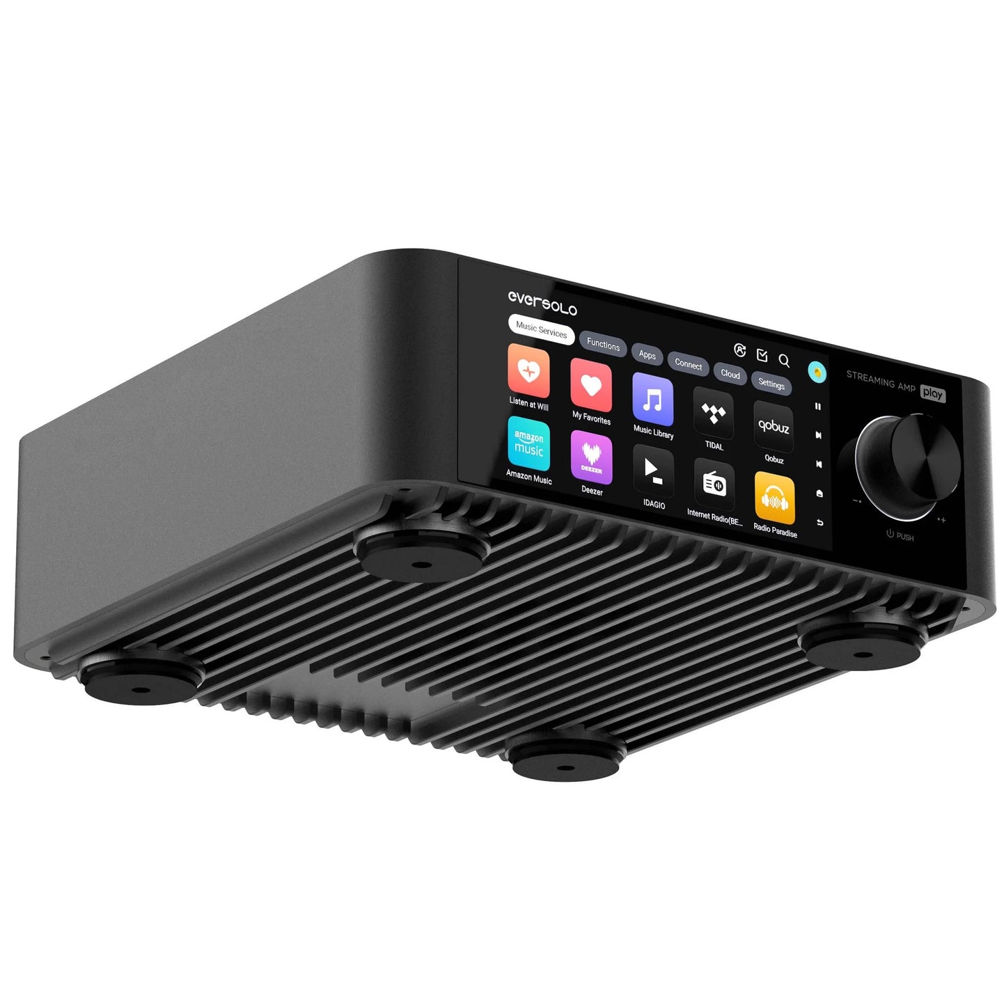 EVERSOLO PLAY Optional mit CD-Player Digital Media Player Streamer & HIFI AMP Integrierter Vollverstärker