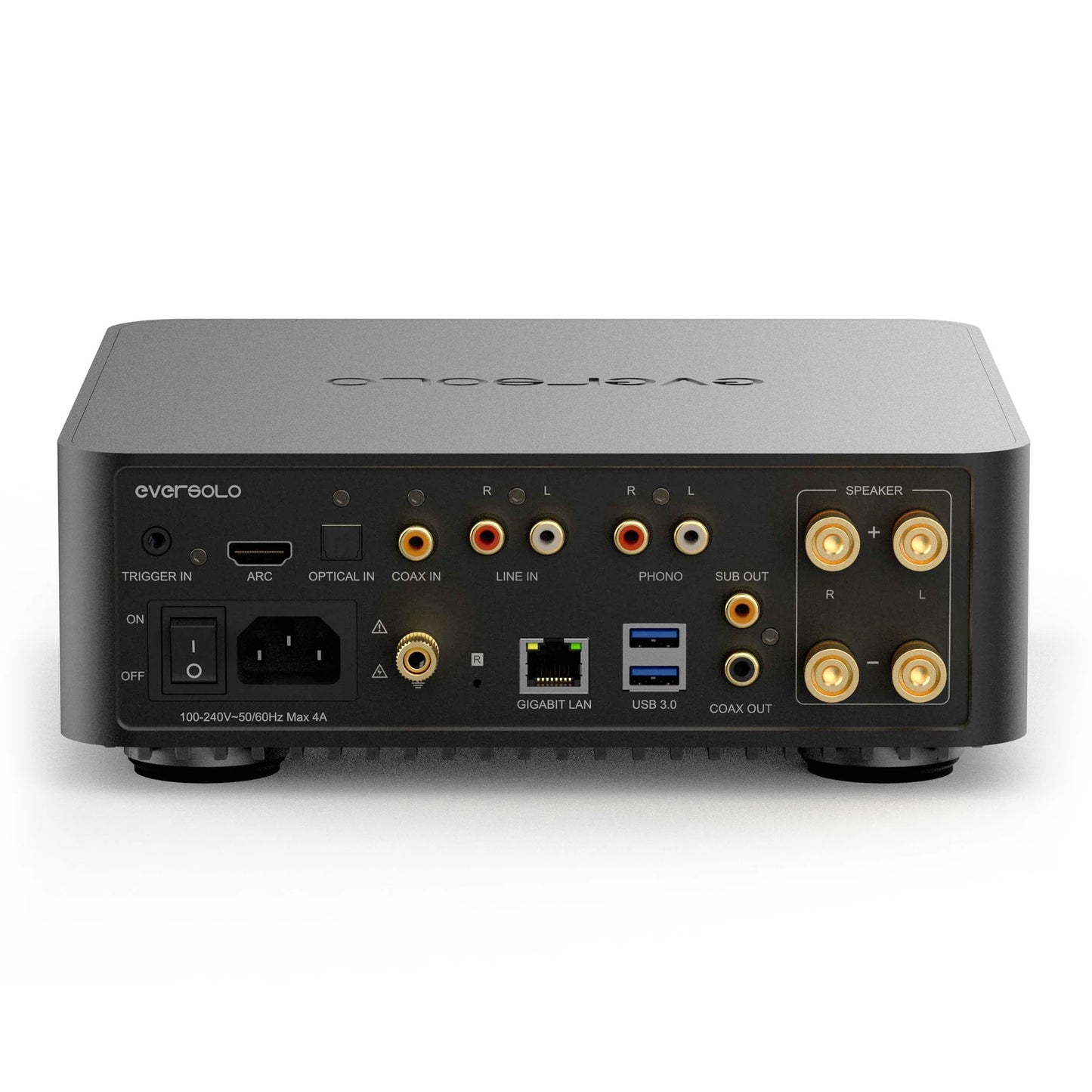 EVERSOLO PLAY Optional mit CD-Player Digital Media Player Streamer & HIFI AMP Integrierter Vollverstärker