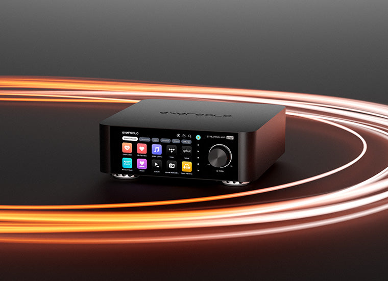 EVERSOLO PLAY Optional mit CD-Player Digital Media Player Streamer & HIFI AMP Integrierter Vollverstärker