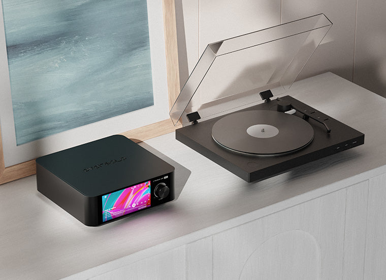 EVERSOLO PLAY Optional mit CD-Player Digital Media Player Streamer & HIFI AMP Integrierter Vollverstärker