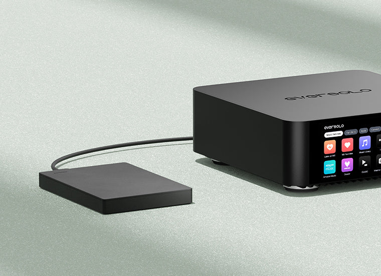 EVERSOLO PLAY Optional mit CD-Player Digital Media Player Streamer & HIFI AMP Integrierter Vollverstärker