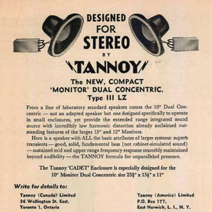 TANNOY Stirling LZ 3 Special Edition Prestige Koaxial Standlautsprecher